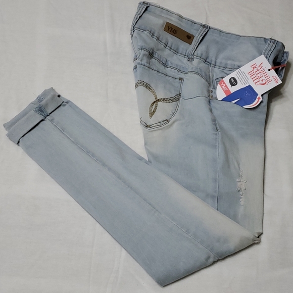 Rue21 YMI Girls Anklet Distressed Jeans - Picture 1 of 8